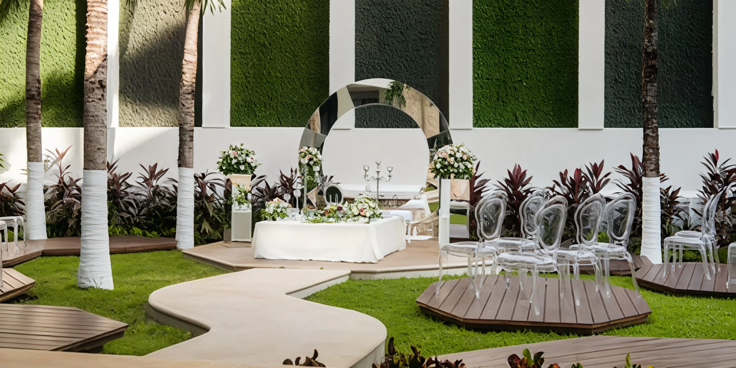 Dolma Garden outdoor wedding venue at Hyatt Vivid Playa del Carmen